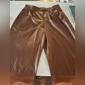Tommy Hilfiger Brown Faux Leather pants